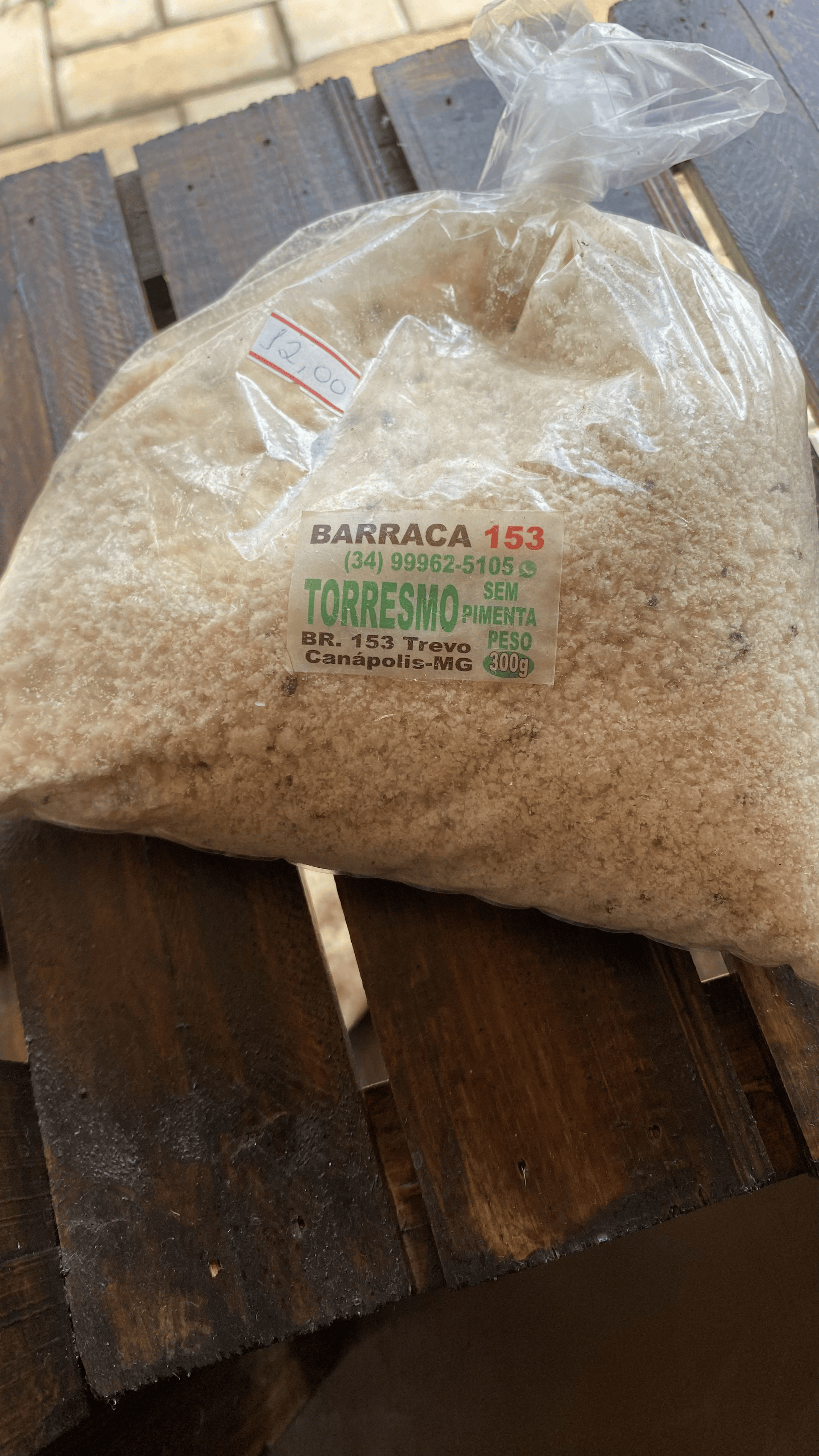 Farofa de torresmo sem pimenta