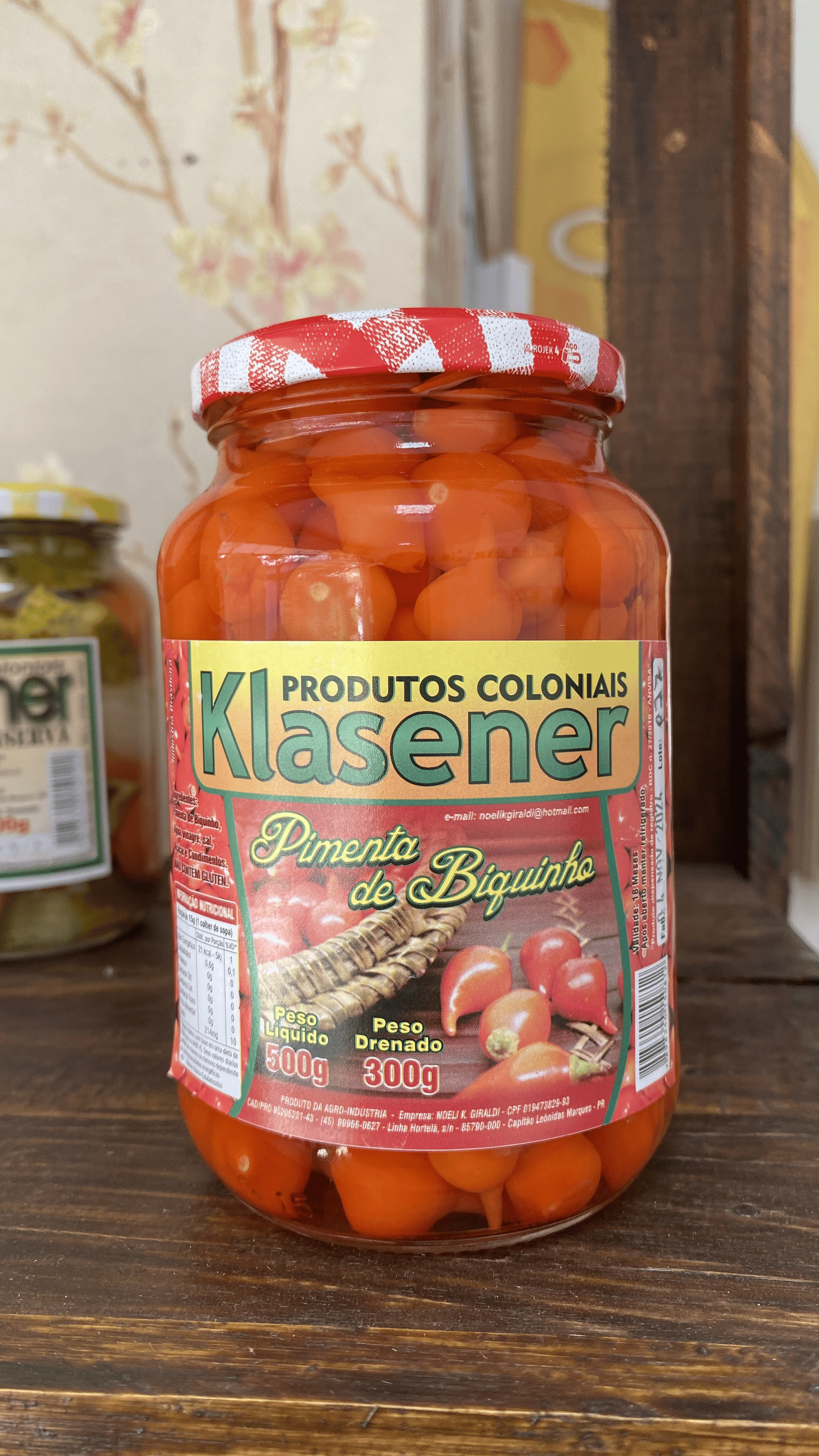 Pimenta de biquinho de 500g