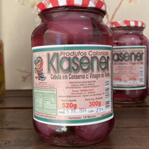Cebola em conserva c/ vinagre de vinho de 520g